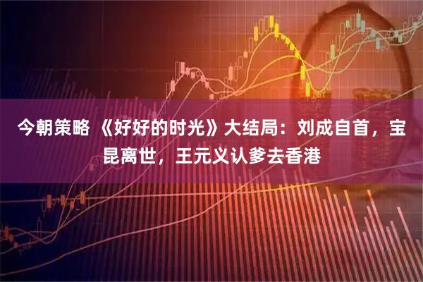 今朝策略 《好好的时光》大结局：刘成自首，宝昆离世，王元义认爹去香港